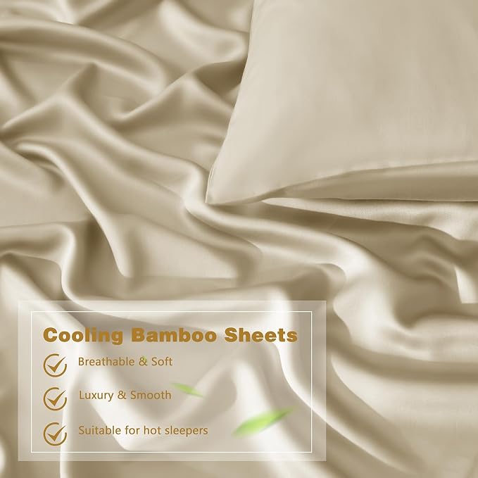 Homiest Cooling Pillow Cases Queen Size Set of 2, 100% Rayon Derived from - Image 4