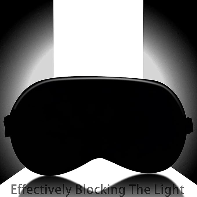 Sleep Mask Silk Eye Mask for Men Sleeping Mask, Adjustable Elastic Strap for - Image 3