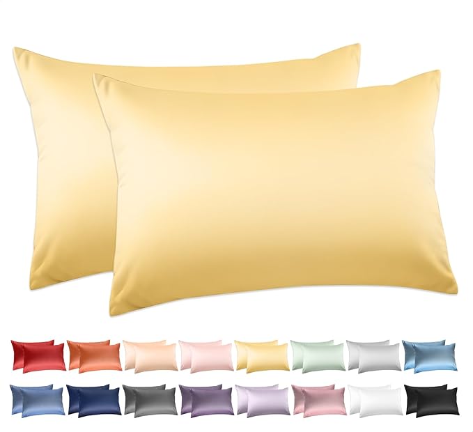 100% Cotton Standard Pillowcases Set of 2, Deep Dream 600 Thread Count Pillow by DeepDream