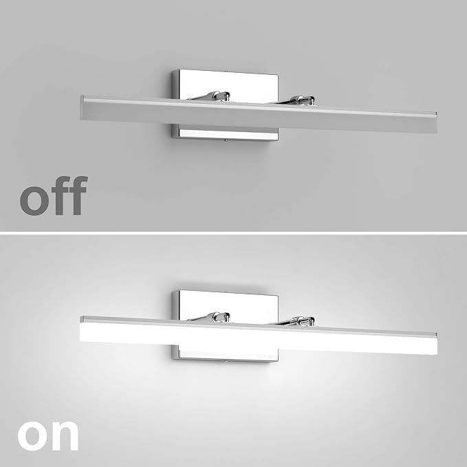 Aipsun 24 inch Dimmable LED Vanity Lights Adjustable Bathroom Light Fixtures - Image 7