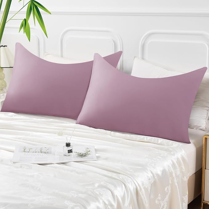 Curved Pillow Case Queen Size, Side Sleeper Pillow Cases Cover Cooling Rayon - Image 7