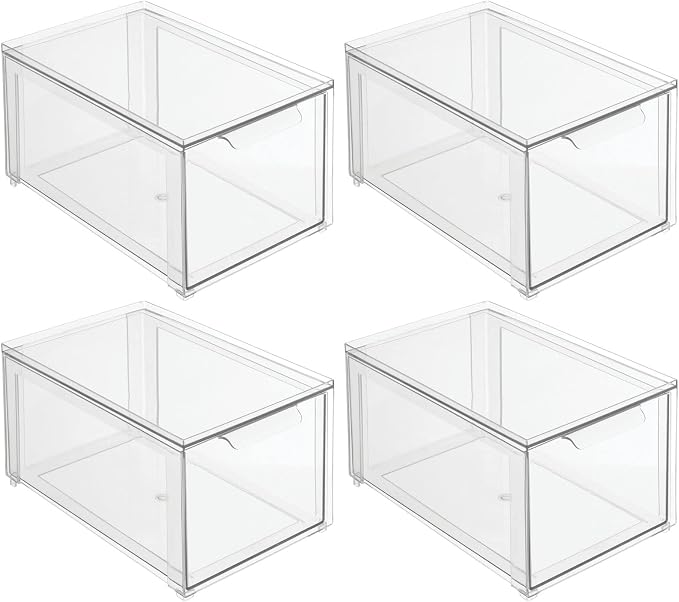 mDesign Plastic Stackable Bathroom Storage - Image 8