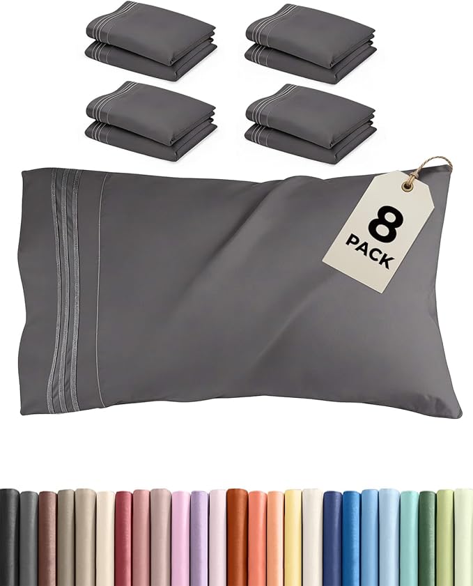 King Pillow Cases Set of 8 by CGKUnlimited