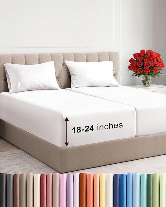 Extra Deep Split King Sheet Set by CGKUnlimited