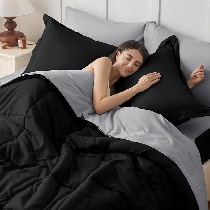 JOLLYVOGUE King Comforter Set, Ultra-Soft Bed in a Bag King Size 7 Pieces - Image 7
