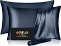Silk Pillowcase 2 Pack, Natural Mulberry Silk Pillow Cases, Anti Acne Silk by HOME
