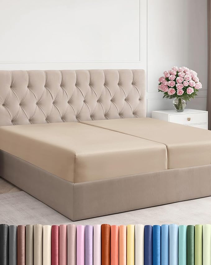 Split King Fitted Bed Sheet by CGKUnlimited