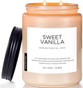 M&SENSE Vanilla Scented Candles, 19.4oz Large Natural Soy Wax, 110 Hours Long by MSENSE