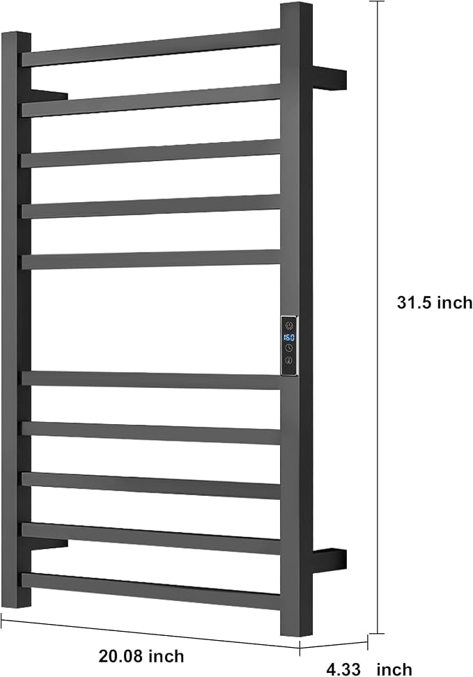 Heated Towel Racks for Bathroom, Wall Mounted Electric Towel Warmer Racks - Image 4
