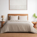 DAPU 100% Linen Duvet Cover Full 3PCs, Pure Natural French Flax Linen Duvet by DAPU