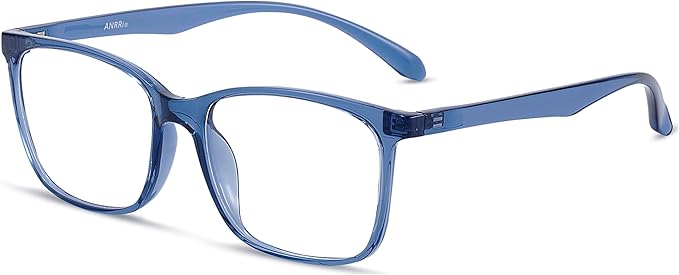 ANRRI Blue Light Blocking Glasses, Anti Eyestrain Lens Lightweight Frame by ANRRI