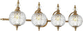 Brushed Gold Bathroom Vanity Light Fixture Vintage Style by Ditoon