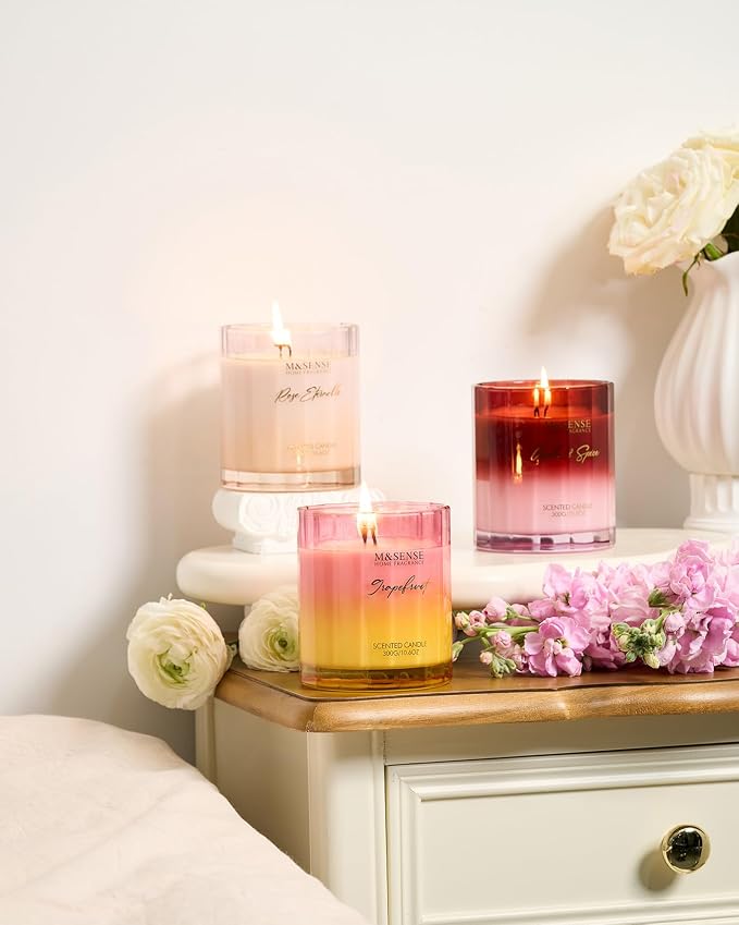 M&SENSE Rose Scented Candles for Home - Image 7