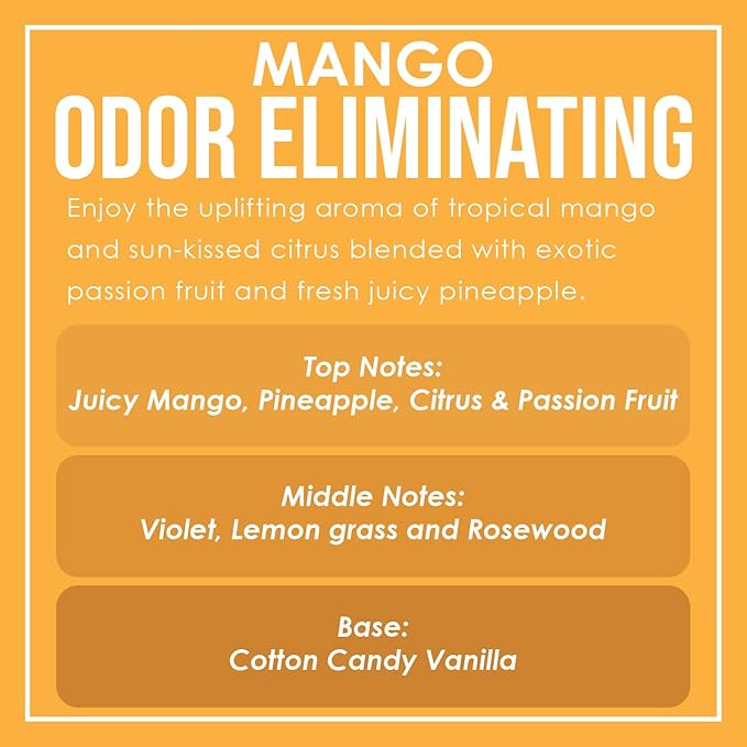 Mango Odor Eliminating Highly Fragranced Candle - Image 4