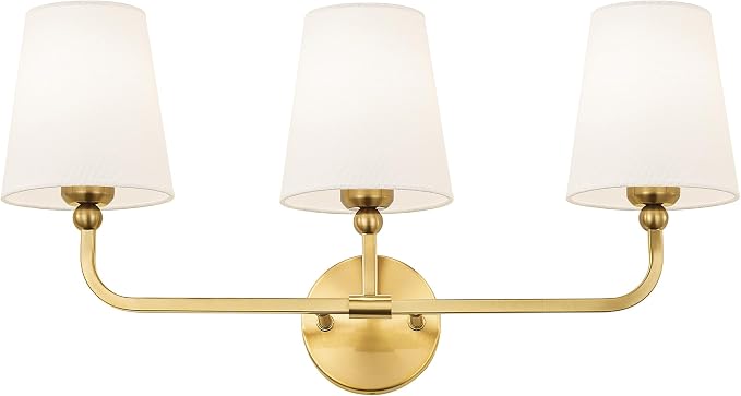 Bathroom Light Fixtures, Brushed Gold Vanity Lights by Metwet