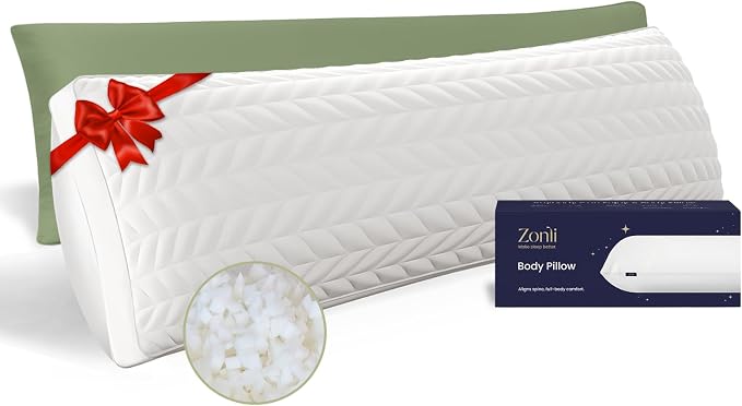 ZonLi Long Body Pillows for Adults, Memory Foam Body Pillow Adjustable by Zonli