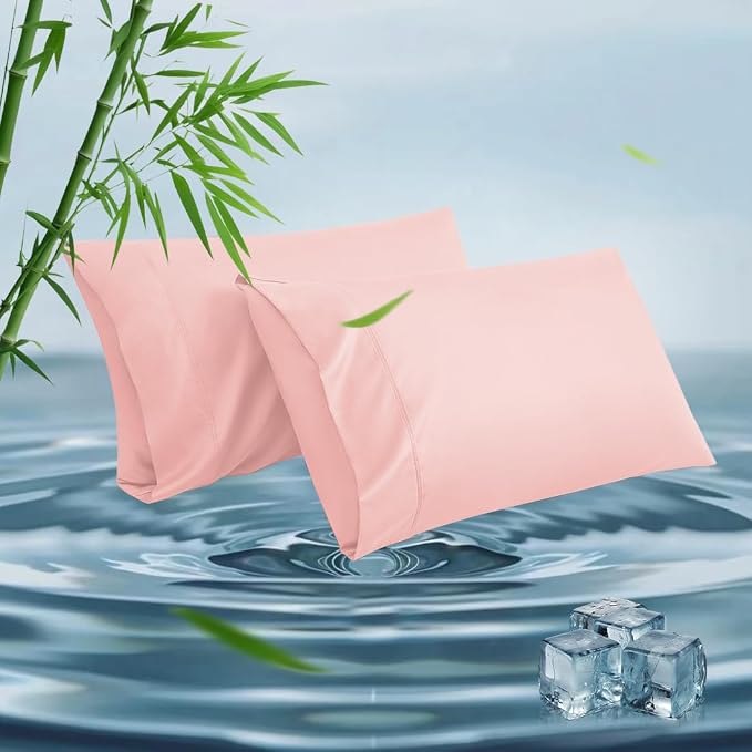 King Pillowcases, Cooling Viscose from Bamboo Pillow Covers by ParkdenyMattressProtector