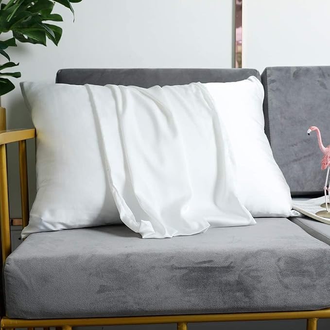 Jocoku 100% Mulberry Silk Pillowcases Set of 2 - Image 5