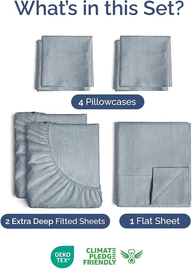 Extra Deep Split King Sheet Set - Image 2