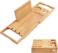 Utoplike Bamboo Bathtub Caddy Tray Bath Tray by Utoplike
