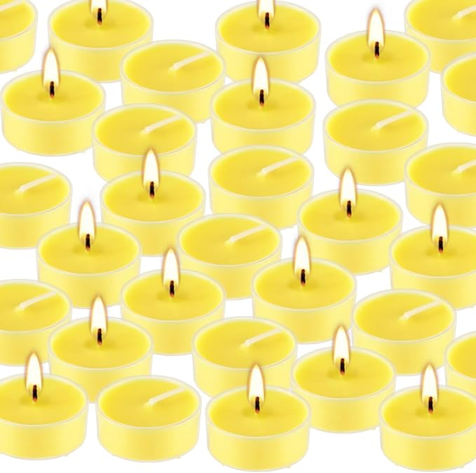 Fclayvts 3.5-Hour 100 Pack Citronella Tealight Candles, Outdoor and Indoor - Image 2