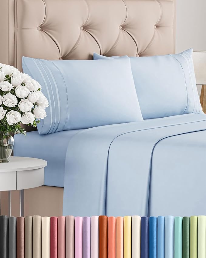 Cal King Size 4 Piece Sheet Set by CGKUnlimited