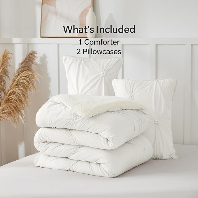 BEDELITE Pintuck Fluffy Twin Comforter Set - Image 7
