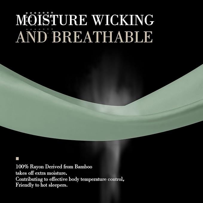 WishSmile Cooling Queen Pillowcases Set of 2 Breathable Cool Silky Soft Rayon - Image 5