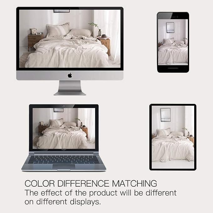 Simple&Opulence 100% Washed Linen Duvet Cover Set - Image 7