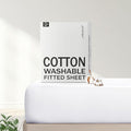 FreshCulture Pure Cotton Fitted Sheets California King Size, 300 Thread Count by FreshCulture