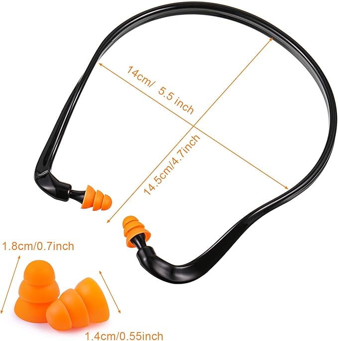 BBTO Banded Earplugs for Shooting Range Band Ear Plugs Lightweight Silicone - Image 5