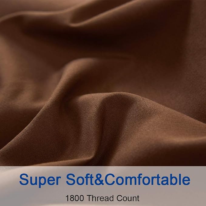 SONORO KATE Bed Sheet Set Super Soft Microfiber 1800 Thread Count Luxury - Image 5