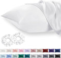 King Satin Pillowcase for Hair 2pc, Similar to Silk Pillow Cases, Easier Care by Vielit