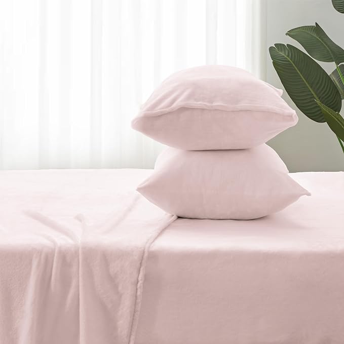 BEDELITE Flannel Sheets King Size Pink - Image 7