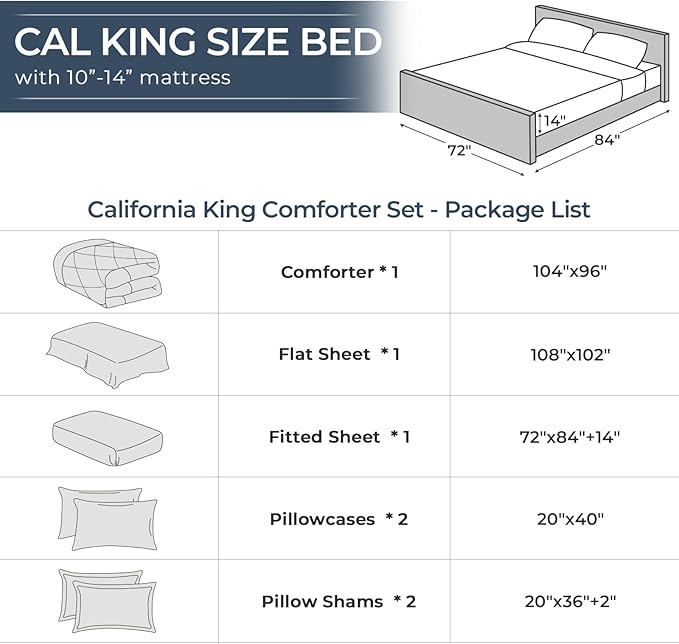 HEVUMYI Red Cali-King Comforter Set - Image 8