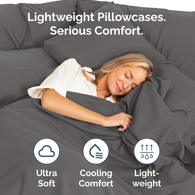 Body Pillowcases Set of 2-20x54 Long Body Pillow Case - Image 3