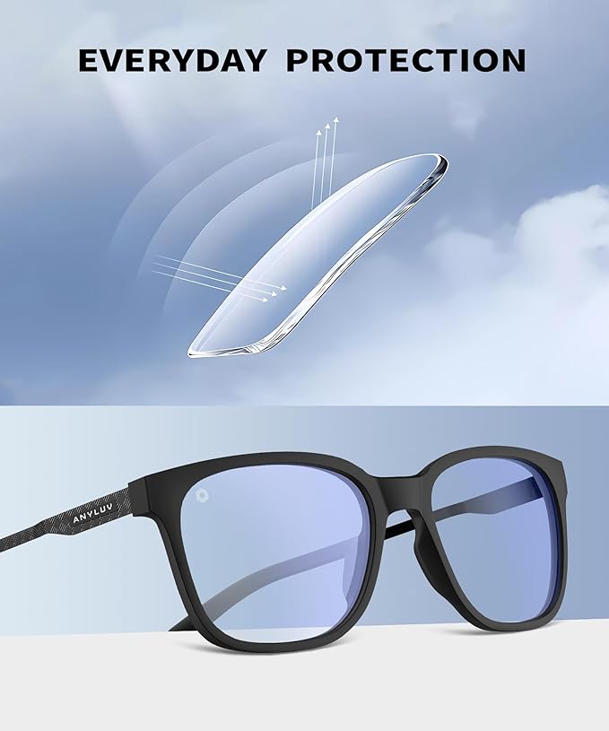 ANYLUV Blue Light Glasses for Men, Lightweight Computer Gaming Glasses - Image 4