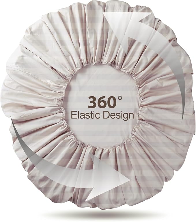100% Egyptian Cotton Fitted Sheet Twin Size, 600 Thread Count, Single Fitted - Image 6