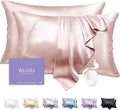 100% Silk Pillow Cases 2 Pack Queen Size Mulberry Silk Pillowcase Set of 2 by WLOSJ
