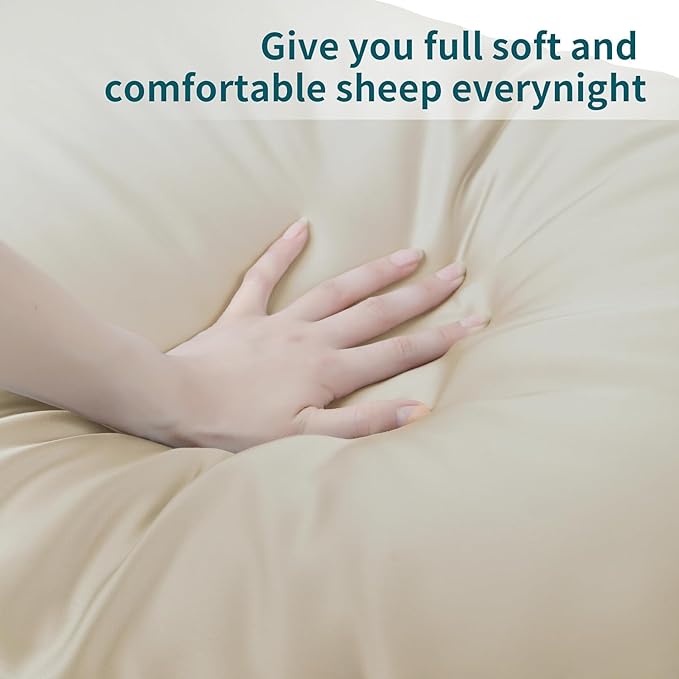 1 Pack Body Size Bamboo Viscose Zippered Pillow Case, 400 Thread Count Cooling - Image 6