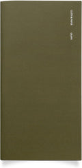Cloth & Paper Travel Notebook | Graph Notebook – Olive | A5 Slim Grid Paper by ClothandPaper