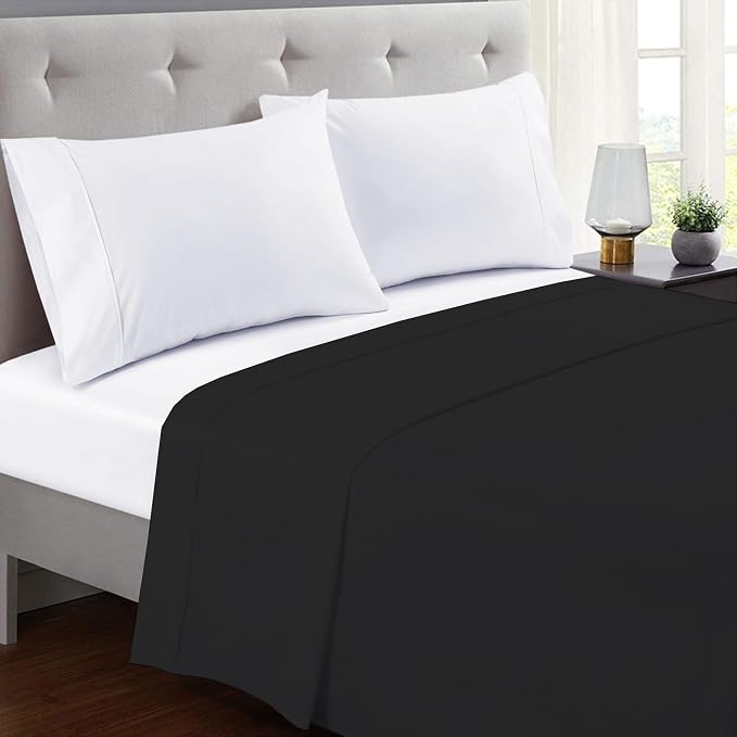 GOLD TEXTILES Full Flat Sheet 6 Pack – Brushed Microfiber Top Sheets - Image 2