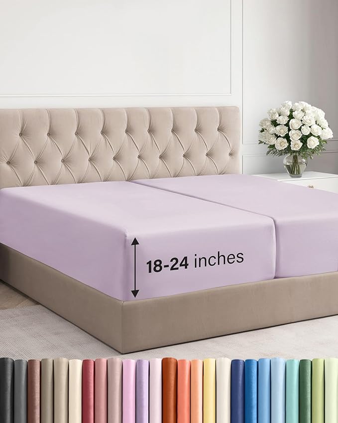 Extra Deep Split King Fitted Sheet by CGKUnlimited