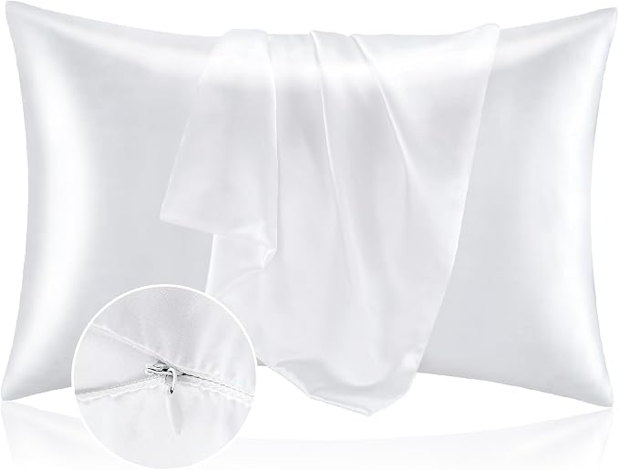 BEDELITE Satin Pillowcase with Zipper, Super Soft and Cooling Similar to Silk by BEDELITE