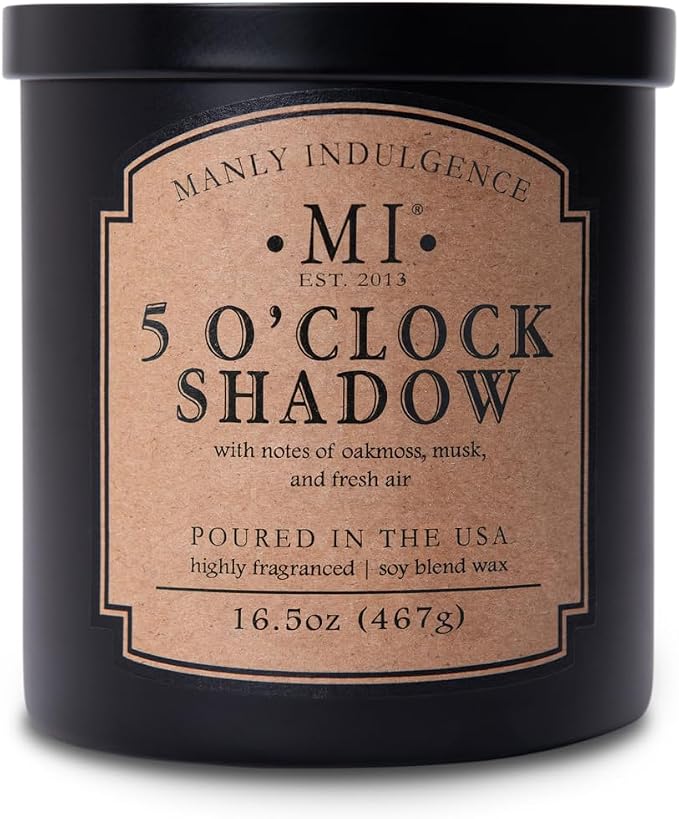 Manly Indulgence 5 O'Clock Shadow Scented Candle by ManlyIndulgence