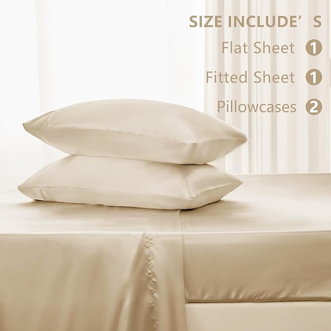 CozyLux Satin Sheets Full Size Sheets - Image 6
