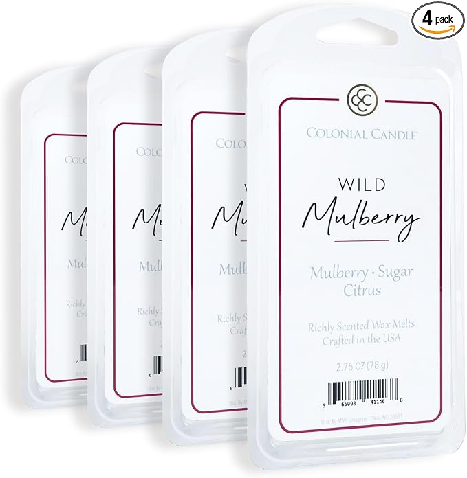 Colonial Candle Wild Mulberry Wax Melts, Wax Melt Warmer Cubes, Long Lasting by ColonialCandle