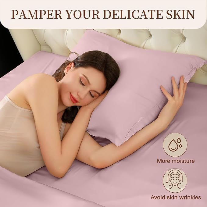Mulberry Silk Pillowcase for Hair and Skin Standard Size 20"X 26" - Image 5
