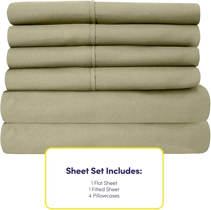 Queen Sheets Sage - Image 4