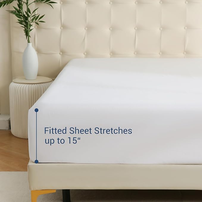 White Bulk King Fitted Sheet Only Deep Pocket 24 Pack, Quick Sort Bottom Bed - Image 3